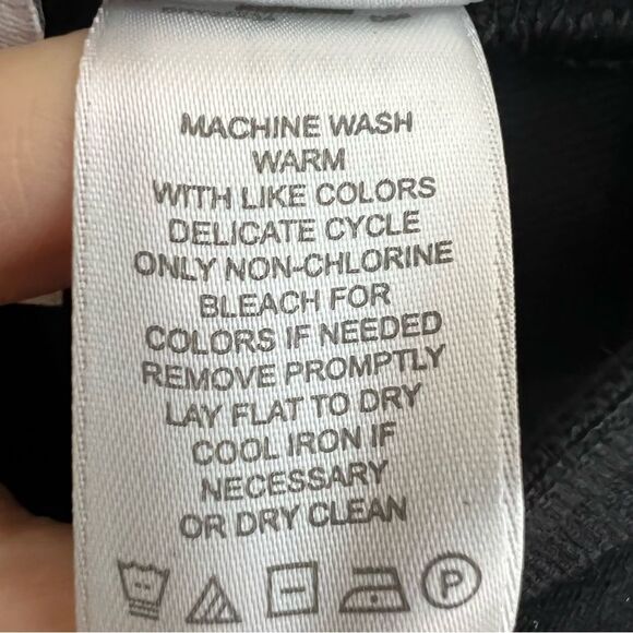 1X NWT Liz Claiborne Women black knit blend pants elastic waist - Picture 10 of 15